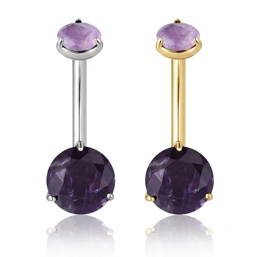 Gemini_Generated_Image_h7r9mh7r9mh7r9mh Titanium Navel Curve with Prong Set Precious Stone - Image 1