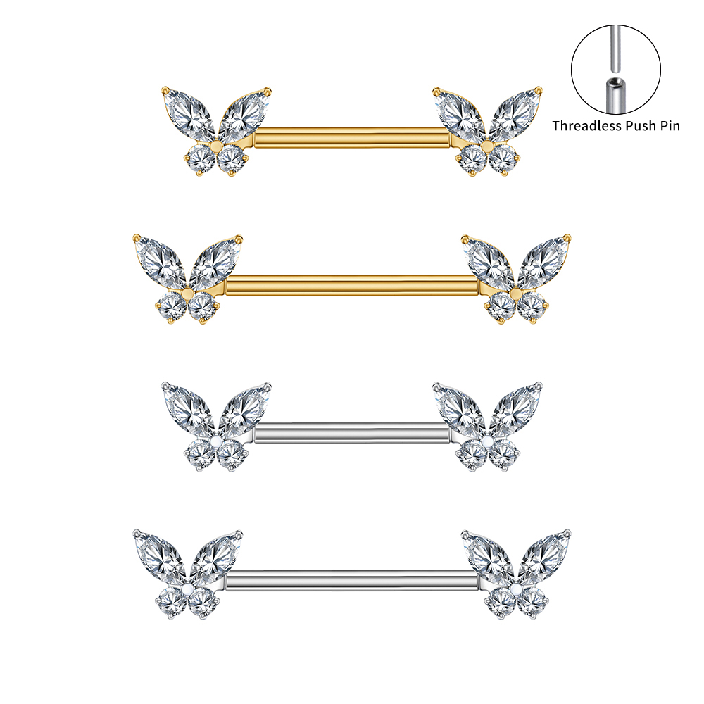 DSC03189 Titanium Butterfly Nipple Bar - Image 1
