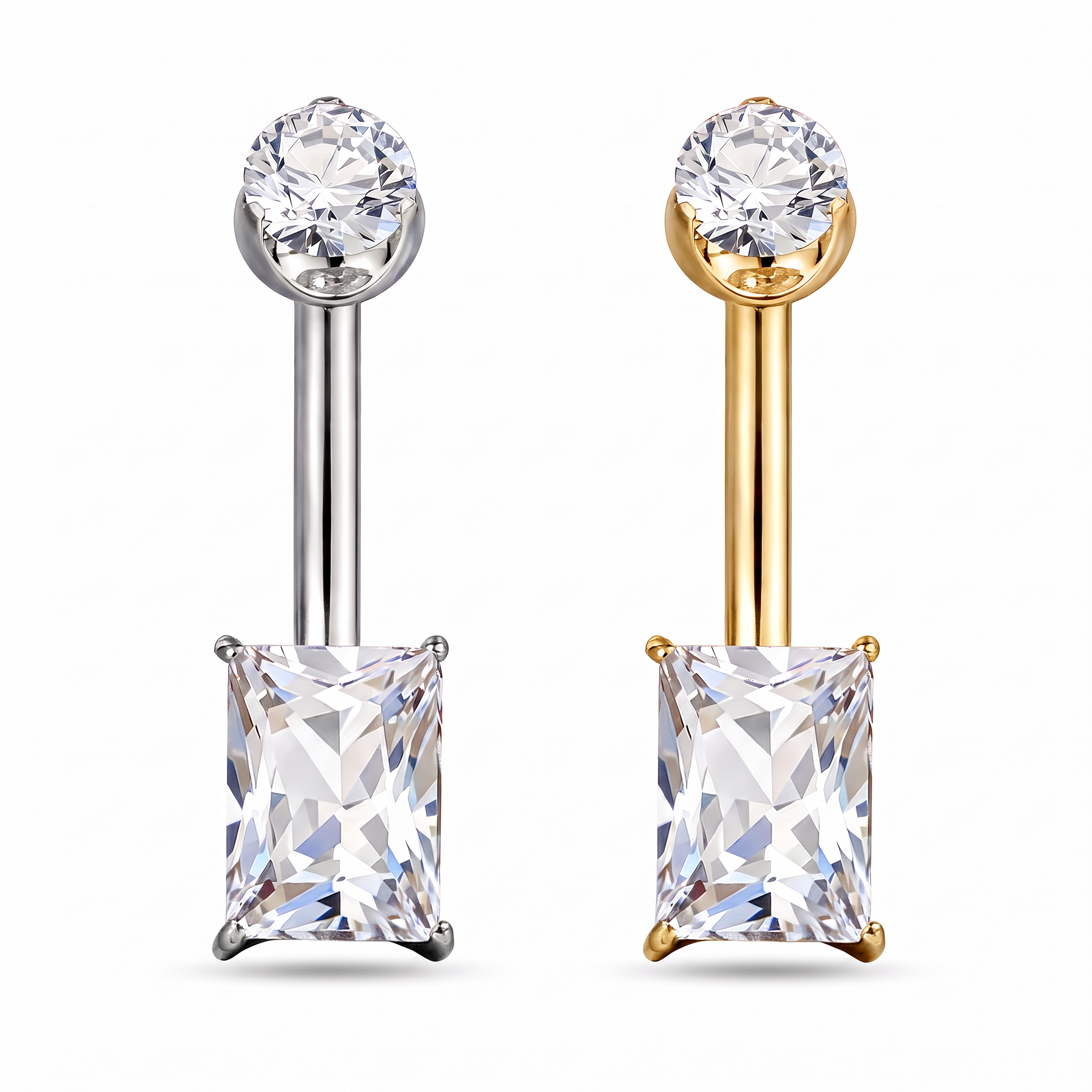 magnific_use-the-uploaded-image-as_8vo1W4CIrU Titanium Belly Bar with Rectangle CZ - Image 1