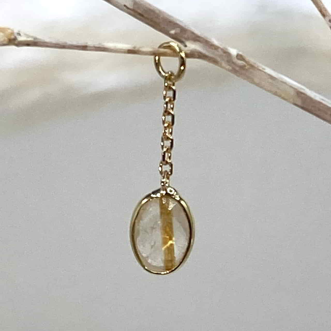 16261_Product The Swan – Rutilated Quartz Dangle Charm - Image 1