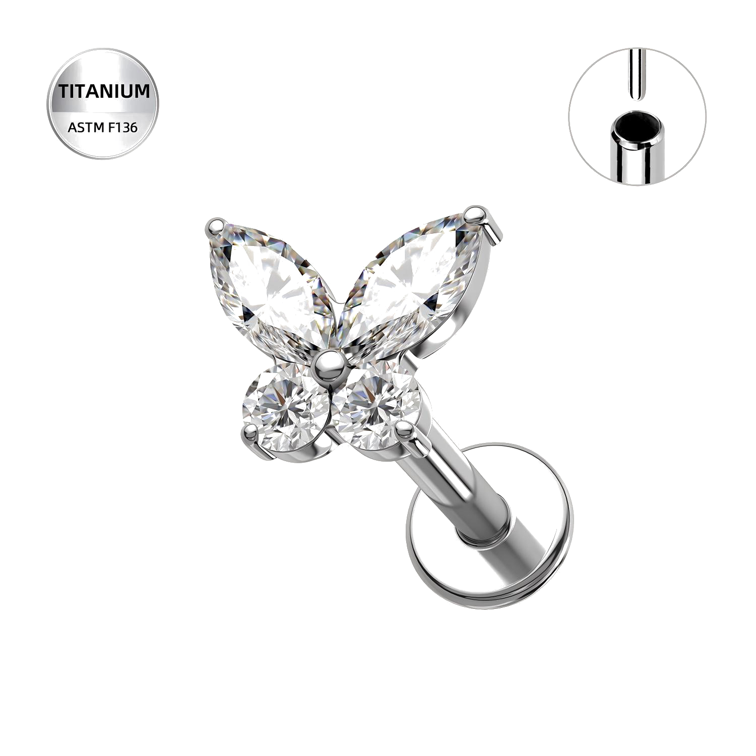 1 Butterfly Titanium Top - Image 1