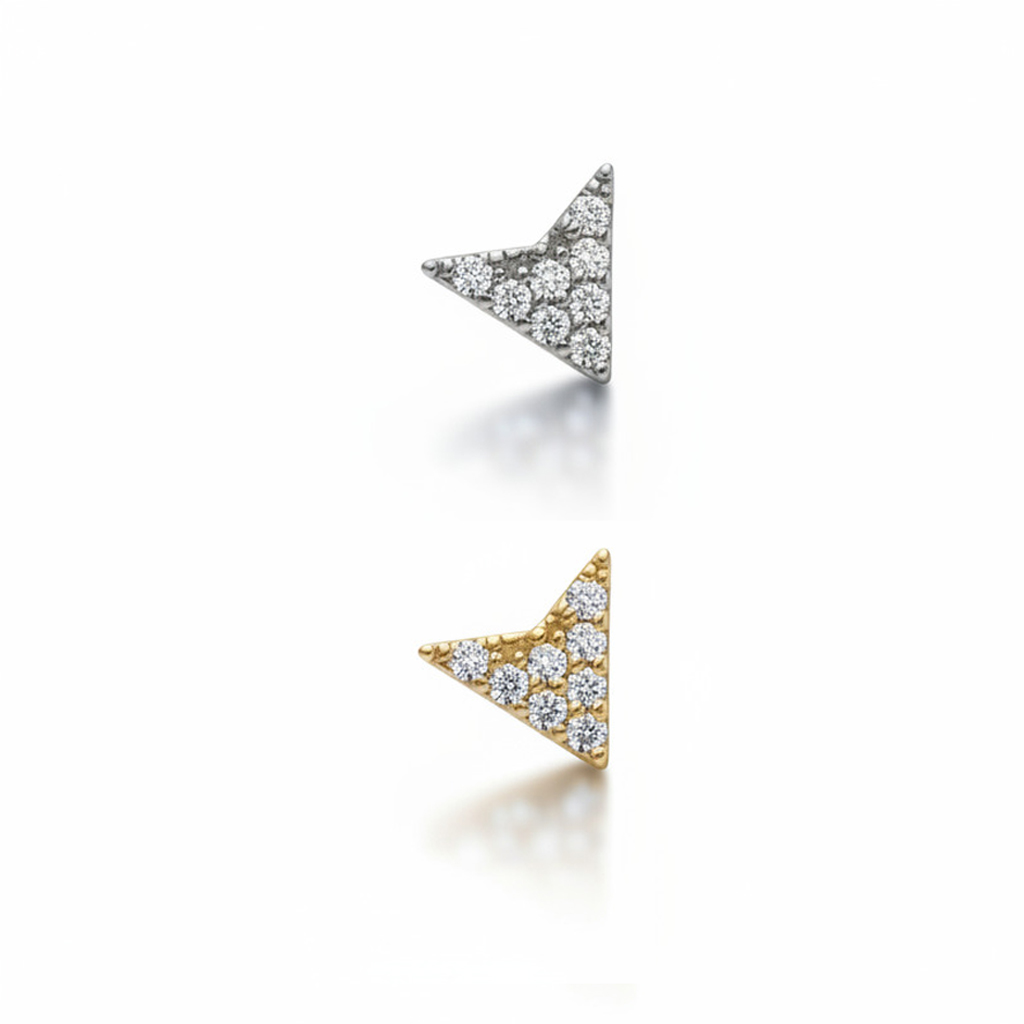 DLBTGKFy Triangle Pavé Point Arrow - Image 1