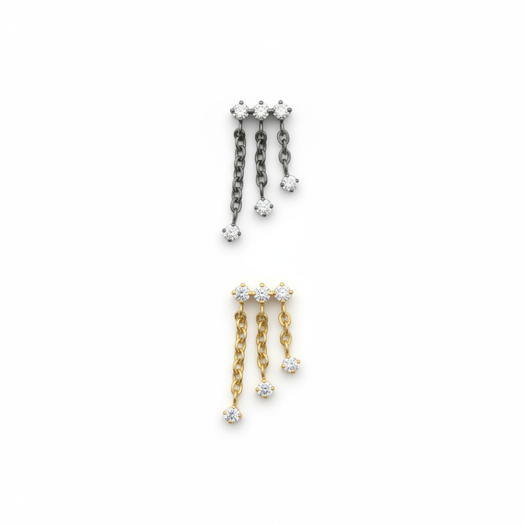GmN1WDQP Triple Cluster Triple Chain Dangle - Image 1