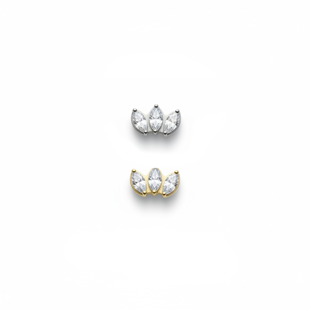 r3KMHYja 3-Cluster Marquise Crown – Soft Curved Glow - Image 1