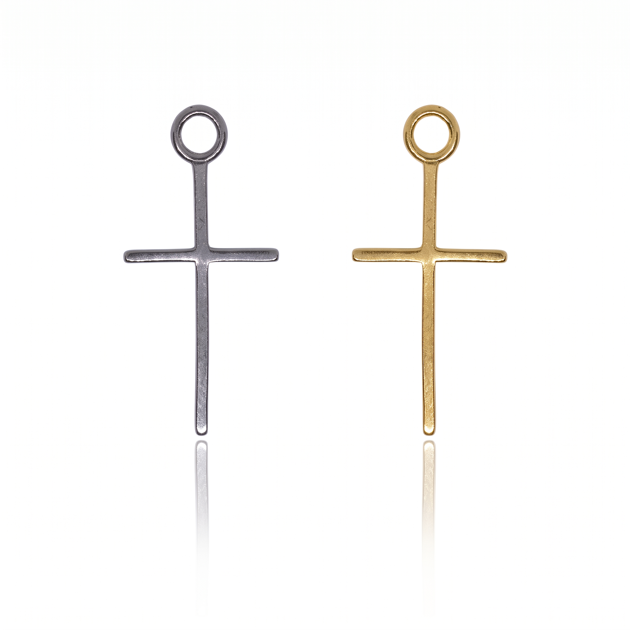 magnific__use-the-uploaded-image-as-the-only-and-absolute-re__84553 Titanium Plain Cross Charm (huge) - Image 1
