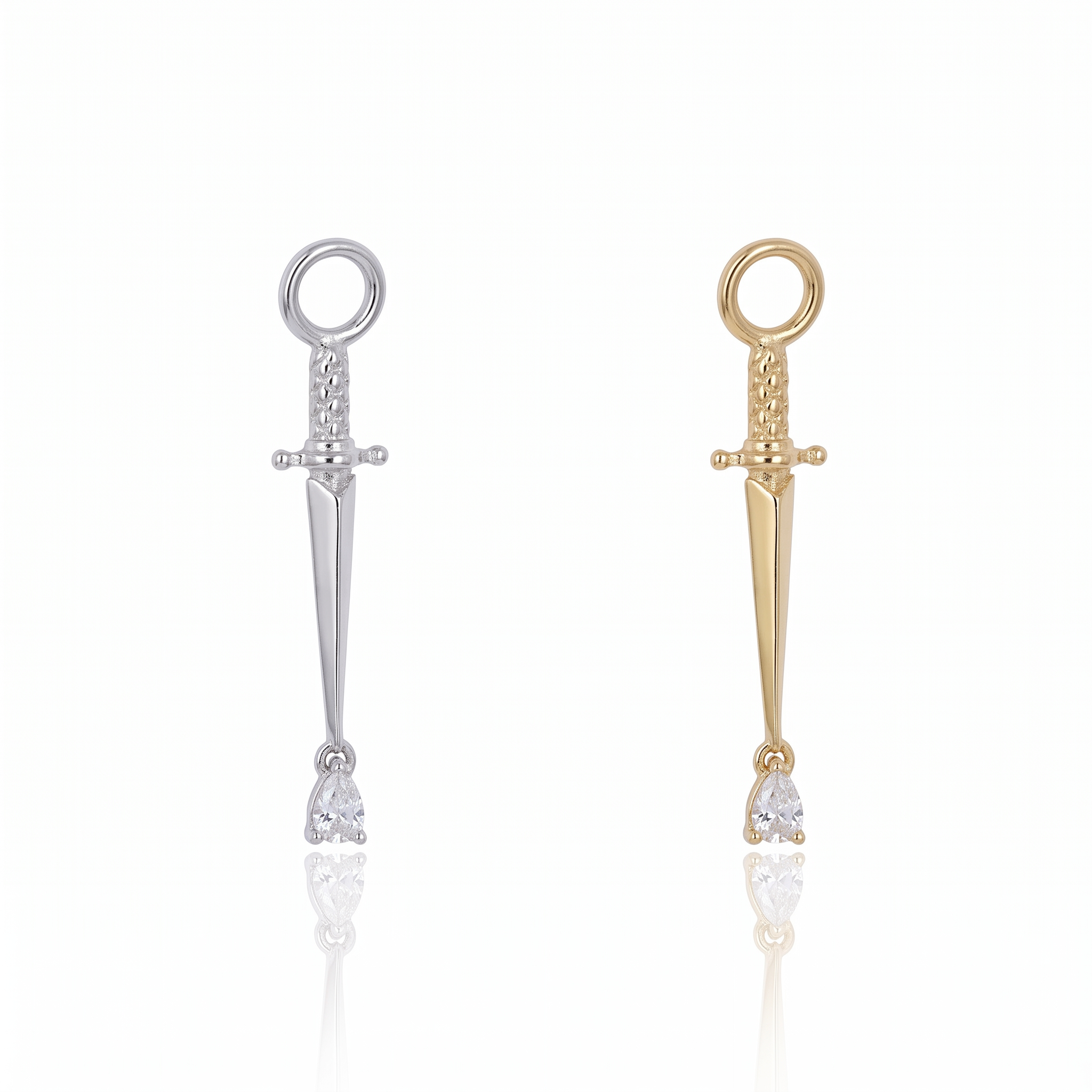 magnific__use-the-uploaded-image-as-the-only-and-absolute-re__84555 Steel Teardrop Dagger Charm - Image 1